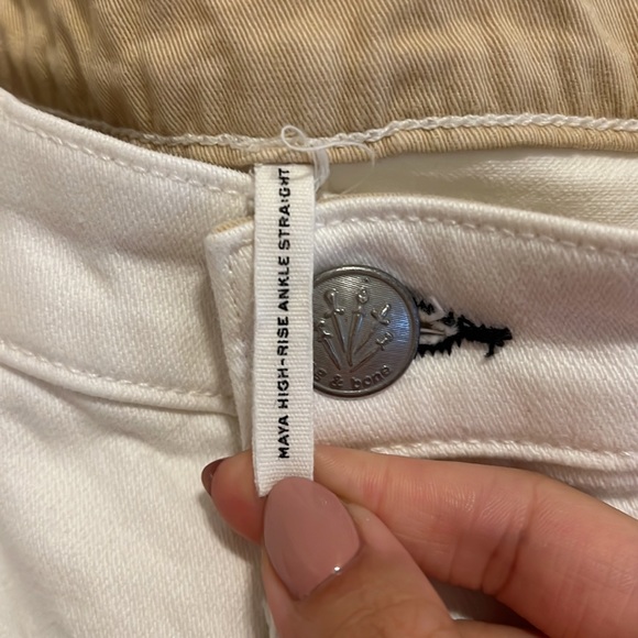 RAG & BONE - Maya white ankle straight jean - Picture 6 of 6